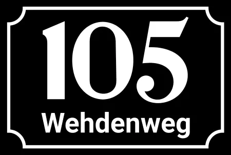 Strassen - Hausnummern 150 Wehdenweg Bild