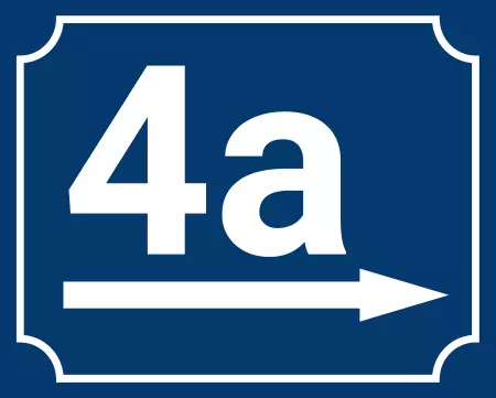  Strassen - Hausnummern 4a nach rechts Bild