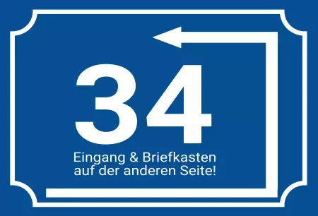 Strassen - Hausnummern Briefkasten auf der anderen Seite Bild