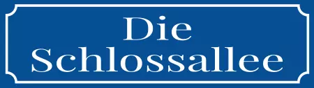  Strassen - Hausnummern Die Schlossallee Bild