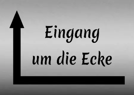  Strassen - Hausnummern Eingang um die Ecke Bild