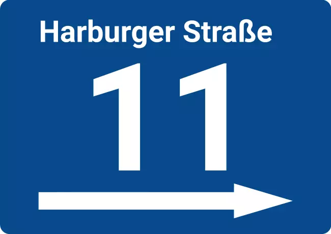 Strassen - Hausnummern Harburger Straße Bild