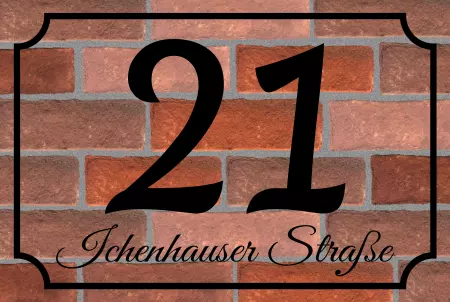 Strassen - Hausnummern Hausnummer 21 Bild