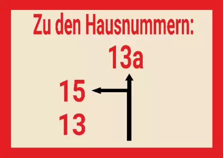  Strassen - Hausnummern Zu den Hausnummern: Bild